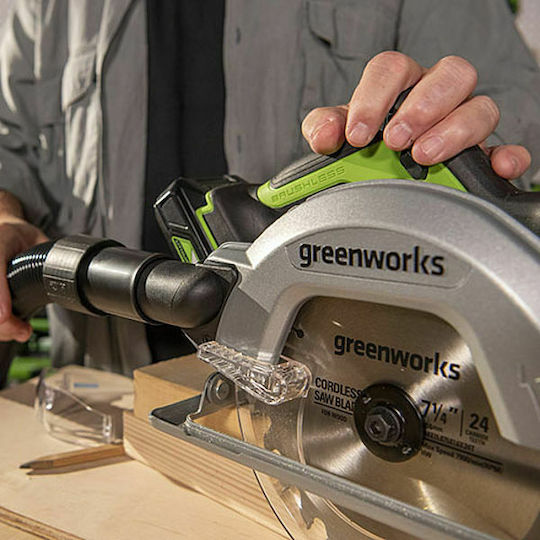 Greenworks Δισκοπρίονο Brushless 24V Solo με Ρύθμιση Ταχύτητας