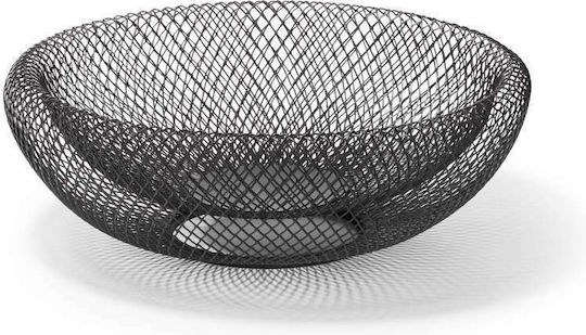 Philippi Fruit Bowl Metallic Black 19x19cm