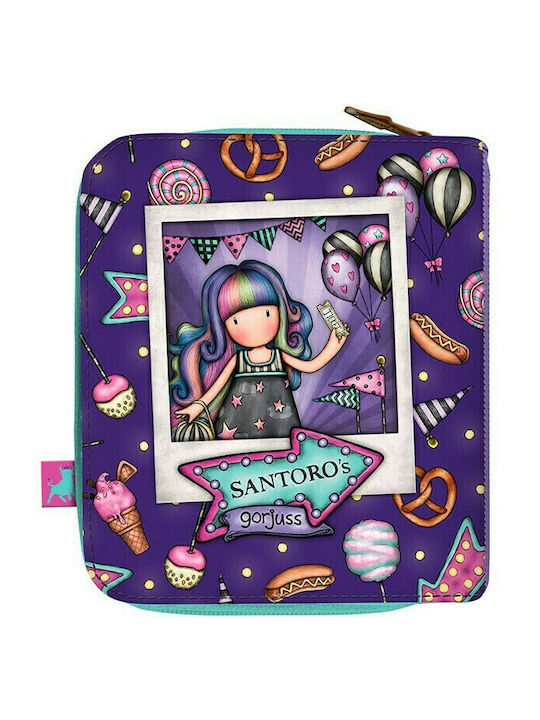 Santoro Up And Away Kids' Wallet Coin with Zipper for Girl Purple 204003
