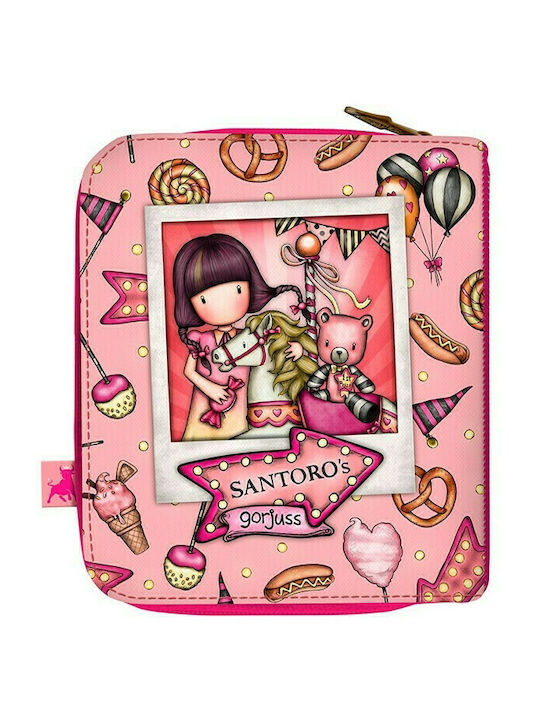 Santoro Carousel Kids' Wallet Coin with Zipper for Girl Pink 204006