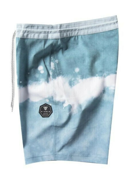 Men's Swimwear Shorts Light Blue with Patterns