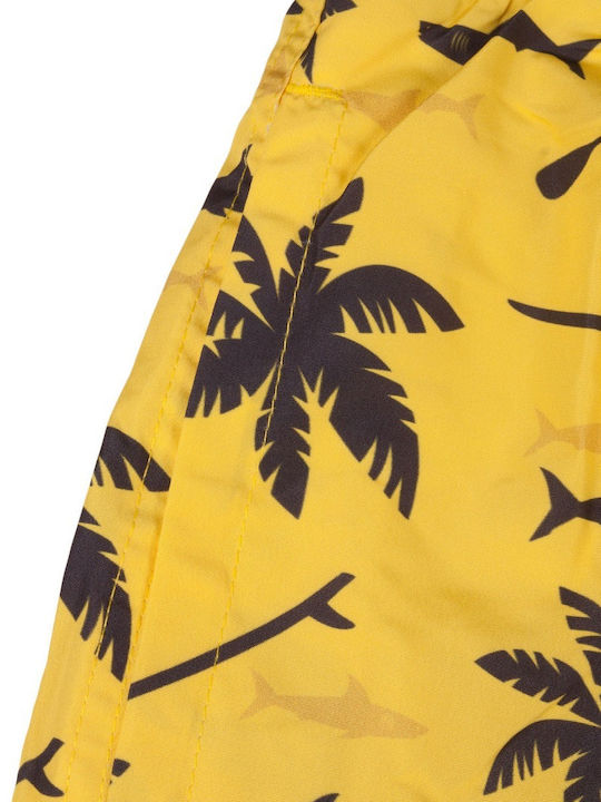 Palm Trees Ανδρικό Μαγιό Σορτς Κίτρινο Floral
