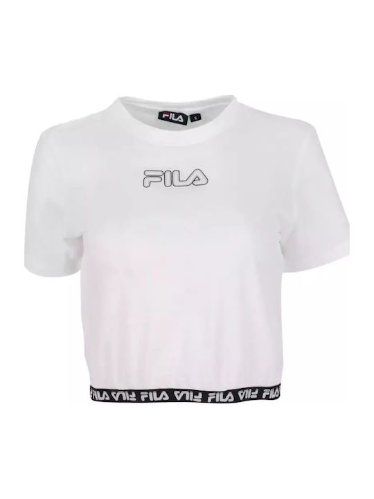 Vanora Women's Summer Crop Top Cotton Short Sleeve White