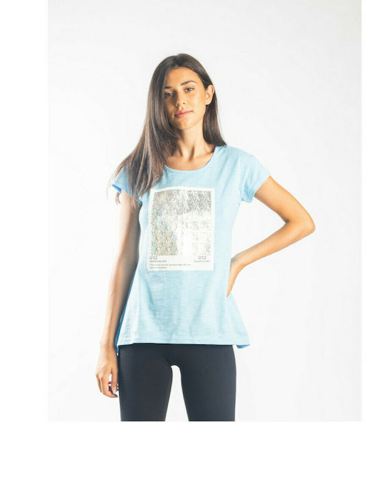 Paco & Co Feminin Tricou Albastru deschis