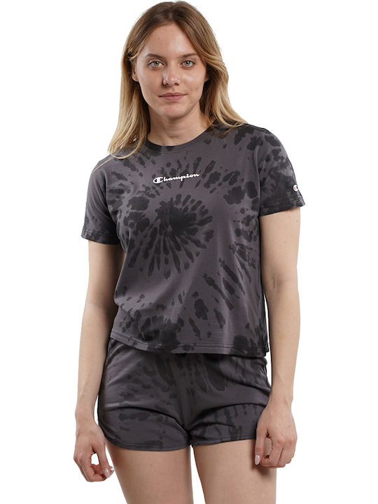 Дамски Култури T-shirt Лилав/Сив