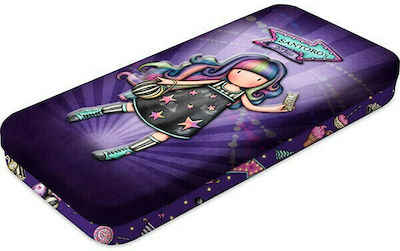 Santoro Up And Away Pencil Case Metal with 1 Compartment Purple