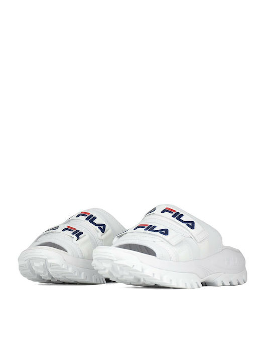 Outdoor Women's Platform Slides White