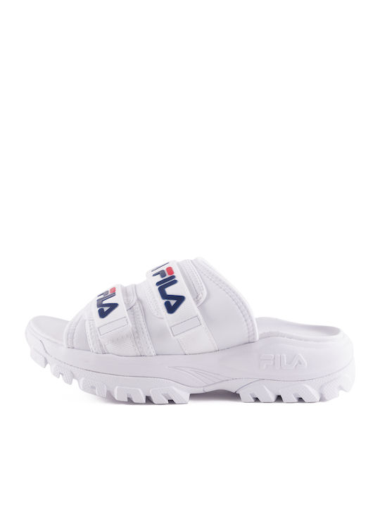 Outdoor Women's Platform Slides White