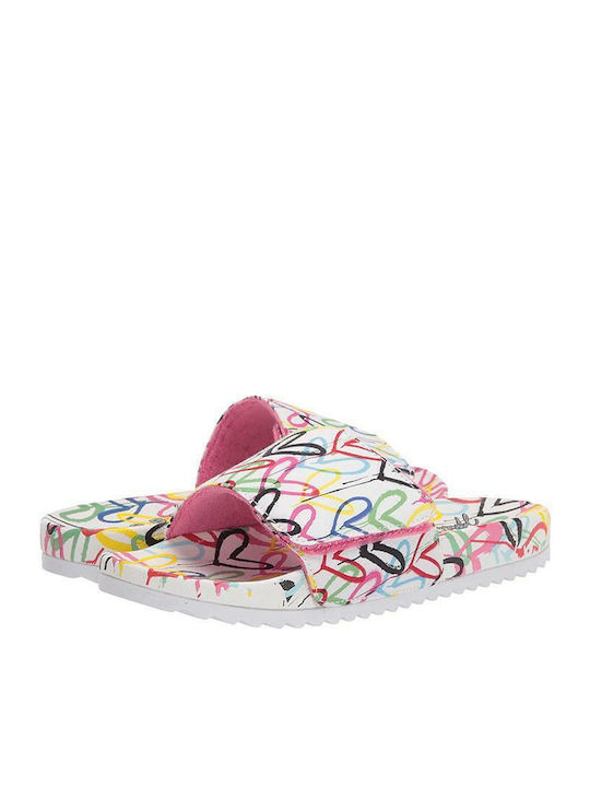 X JGoldcrown Bobs Pop Ups 2 Love & Summer Women's Slides White