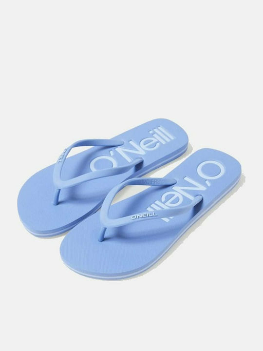 Profile Logo Women's Flip Flops Light Blue