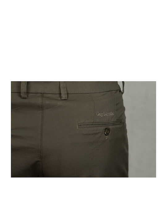 Guy Laroche Men's Shorts Cargo Khaki