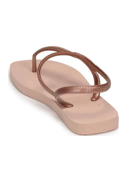 Flash Urban Flip Flops In Sandal Style In Rose Gold Colour