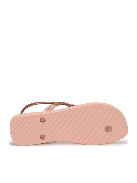 Flash Urban Flip Flops In Sandal Style In Rose Gold Colour