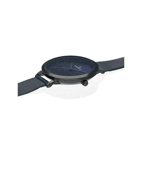 Radiant Watch with Blue Metal Bracelet