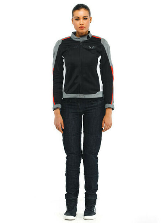 Dainese Hydraflux 2 Air Lady D-Dry Καλοκαιρινό Γυναικείο Μπουφάν Μηχανής Αδιάβροχο Blk/Charc/Lv-Red