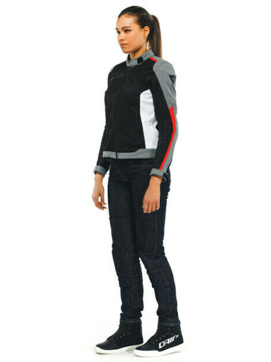 Dainese Hydraflux 2 Air Lady D-Dry Καλοκαιρινό Γυναικείο Μπουφάν Μηχανής Αδιάβροχο Blk/Charc/Lv-Red