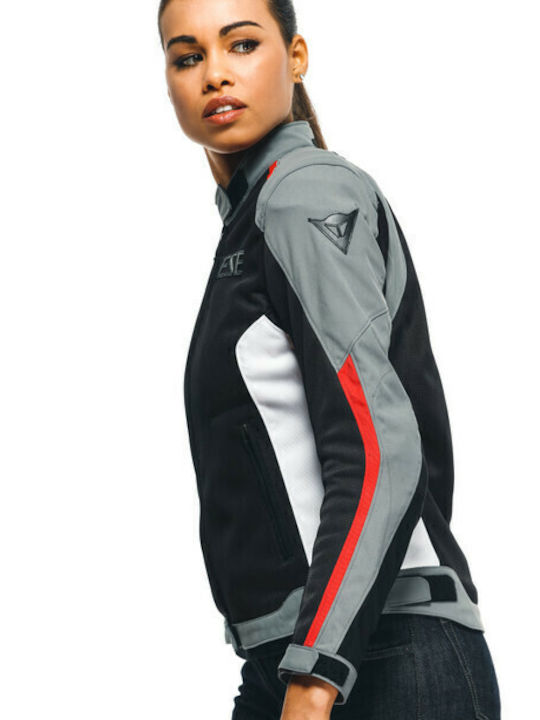 Dainese Hydraflux 2 Air Lady D-Dry Καλοκαιρινό Γυναικείο Μπουφάν Μηχανής Αδιάβροχο Blk/Charc/Lv-Red