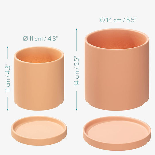 Navaris Plant Pot Ceramic Beige