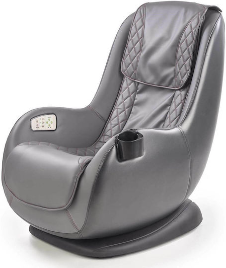 Delano Πολυθρόνα Relax Massage από Δερματίνη Γκρι 69x70x94cm