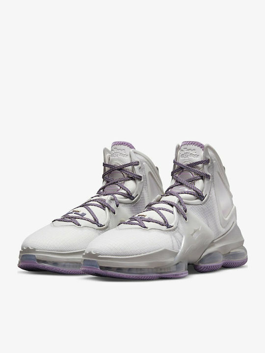 LeBron 19 High Basketball Shoes Phantom / Canyon Purple / Light Iron Ore