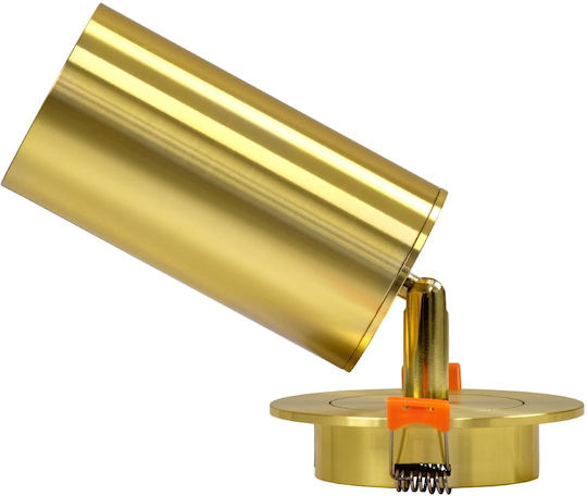 GloboStar LEO Single Spot with Socket GU10 in Gold Color