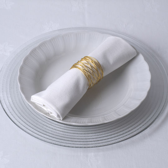 GloboStar Gourmet Inel de șervețel Metalic Auriu 1pcs GloboStar Gourmet Inel de șervețel Metalic Auriu 1pcs