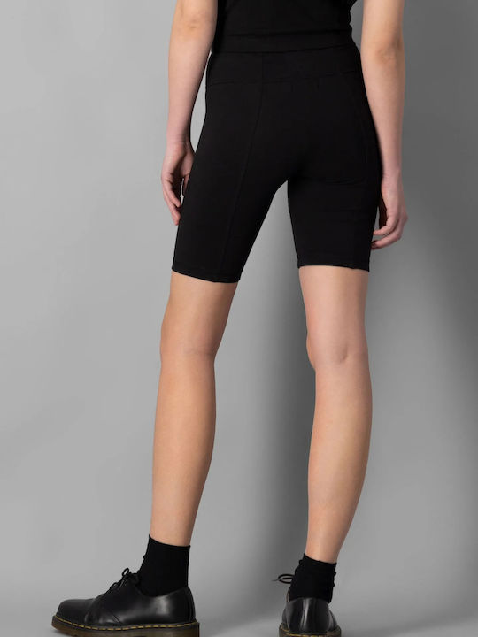 Frauen Kurze Hosen Leggings Schwarz