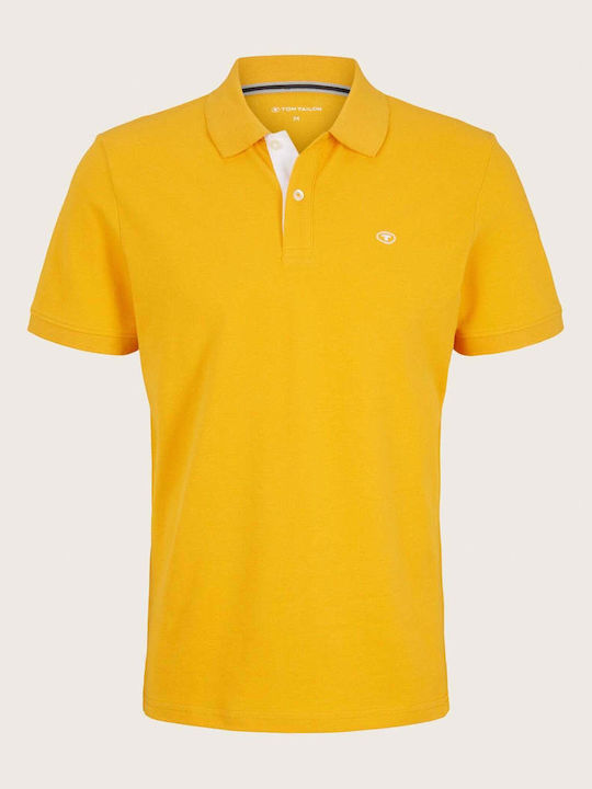Basic Polo Μπλούζα Κοντομάνικη Warm Yellow