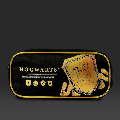 Blue Sky Studios Hogwarts Shield Pencil Case with 1 Compartment Black