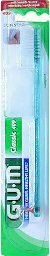 GUM Classic Compact 409 Manual Toothbrush Soft Turquoise 1pcs