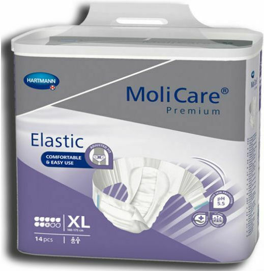 Hartmann Molicare Premium Elastic Incontinence Diapers 8 Drops XLarge 14pcs