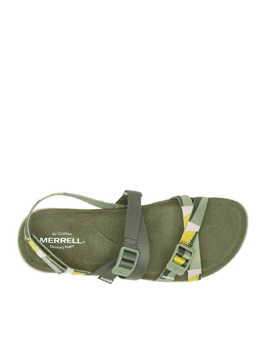 District 3 Women's Flat Sandals Sporty Fabric Tea