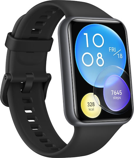 Huawei Watch Fit 2 Active 46mm Αδιάβροχο με Παλμογράφο (Midnight Black)