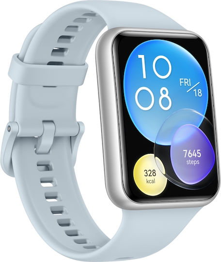Huawei Watch Fit 2 Active 46mm Αδιάβροχο με Παλμογράφο (Isle Blue)
