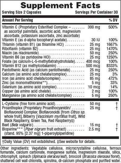 Nature's Plus Hema-Plex Iron with Synergistic Factors 60 κάψουλες