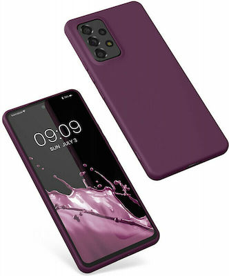 KWmobile Rubberized Silicone Back Cover Bordeaux Purple (Galaxy A53)