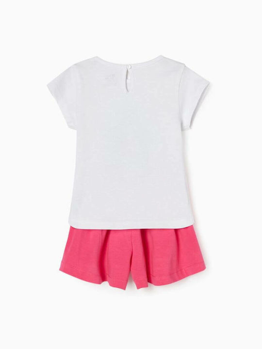 Zippy Kids Set with Shorts Summer 2pcs White