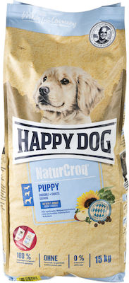 Happy Dog NaturCroq Puppy 15kg Ξηρά Τροφή για Κουτάβια με Πουλερικά και Ρύζι