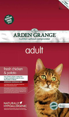 Arden Grange Adult Суха храна за възрастни котки с Пилешко / Картофи 4кг