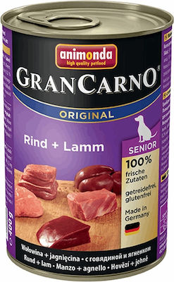 Animonda GranCarno Canned Gluten Free Wet Dog Food with Lamb and Calf 1 x 400gr