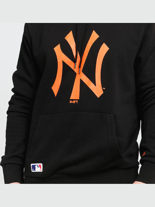MLB Seasonal Team Logo New York Sweatshirt with Hood Black