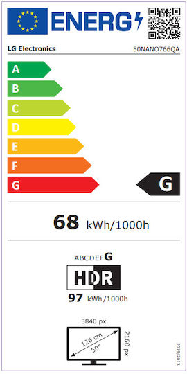 LG Smart Television 50" 4K UHD LED NanoCell 766QA HDR (2022)