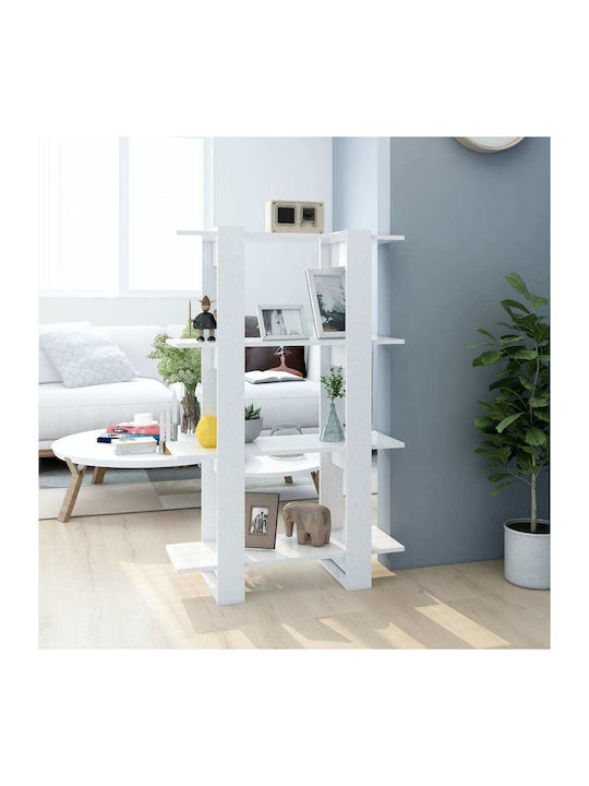 Bibliothek White 80x30x123.5cm