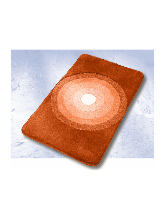 Meusch Badematte Synthetisch,Polyester/Cotton/Leather Rechteckig Brilliance Orange 60x100cm