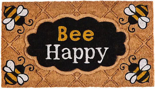 Etoile Doormat from Coconut Tree Bee Happy Beige 40x60cm 009/82 Beige
