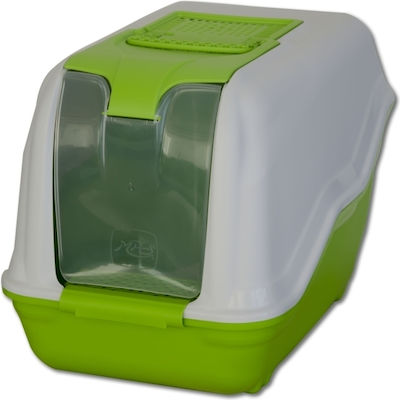 Netta Luxury Maxi Cat Toilet Closed with Filter Green L66xW45xH46cm