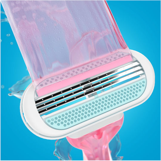 Venus 3 Sensitive Ξυραφάκια Σώματος μιας Χρήσης με 3 Λεπίδες & Λιπαντική Ταινία για Ευαίσθητες Επιδερμίδες 4τμχ