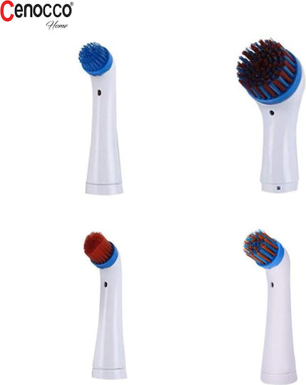 Cenocco Plastic Rotating Cleaning Brush with Handle Blue