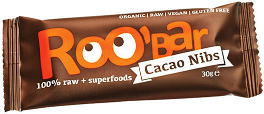 RooBar Органична Сурова Енергийна Бар Ядки с Какаови Зърна 30гр