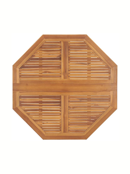 Outdoor Table from Teak Foldable Brown 110x110x75cm
